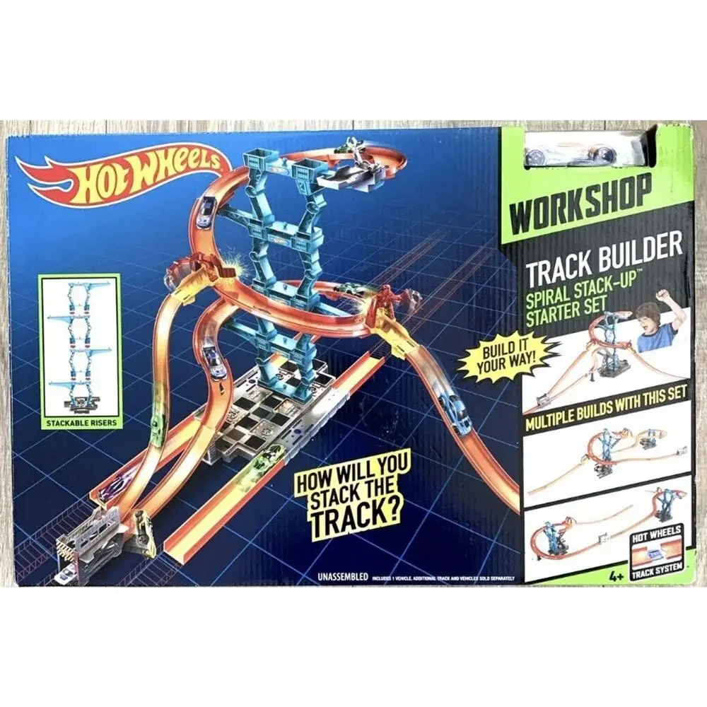 Hot Wheels Workshop Spiral Stack Up Starter Set CHX36-1100263254 Mattel Gift